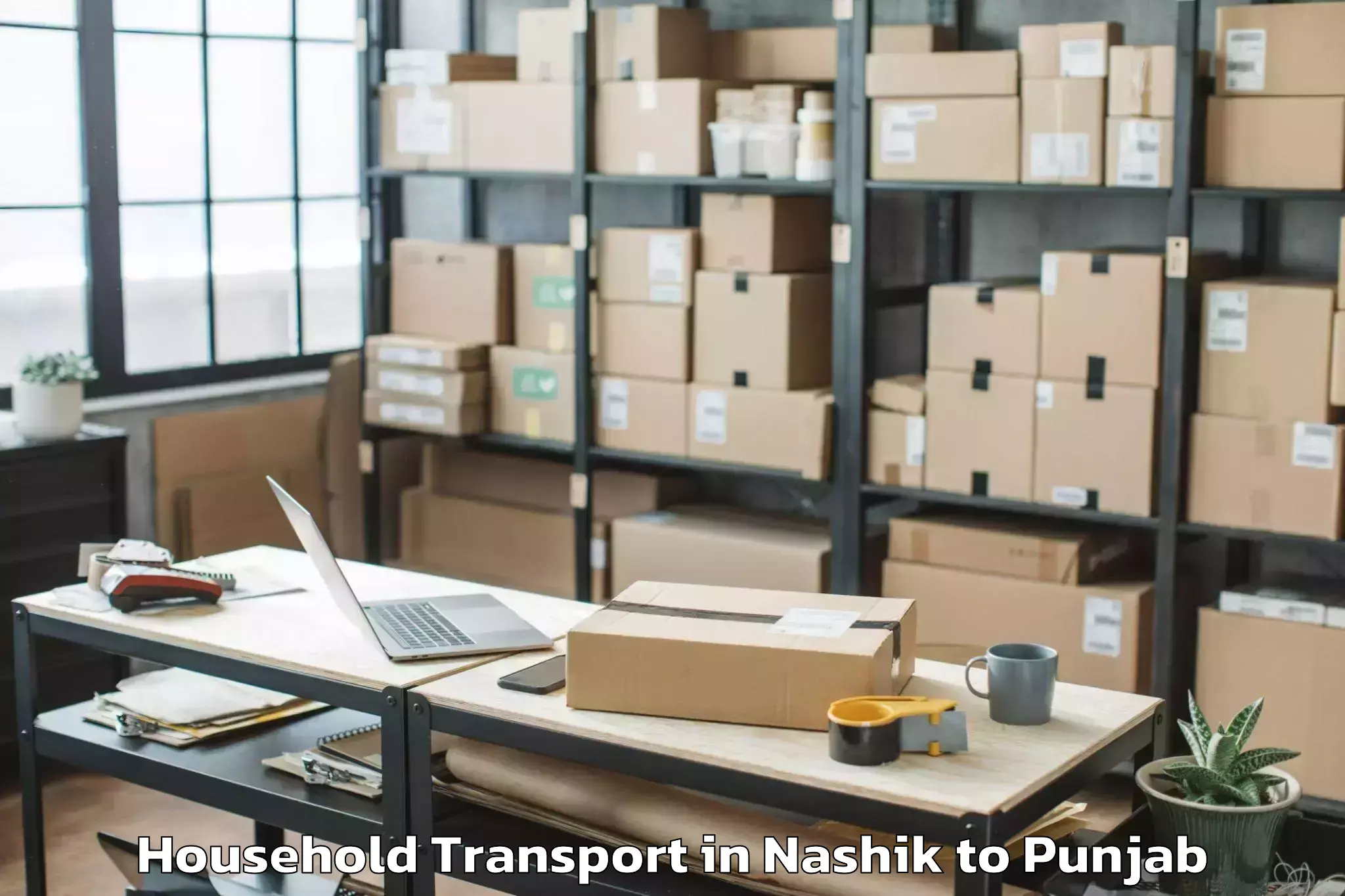 Reliable Nashik to Garhshankar Household Transport